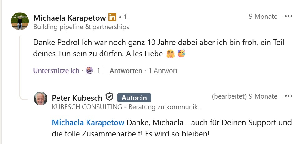 Meine Staffbase Partnerbetreuerin Michaela Karapetow